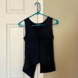 S Black Lulus Open Back Tank Top